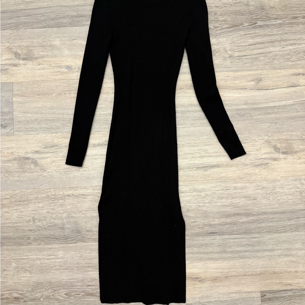 Bodycon Sweater Dress with double side slits